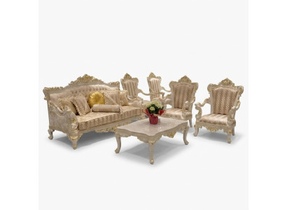 Zestaw sofowy 3+1+1 miejsce do siedzenia stolik kawowy Ustawić Sofa Fotel Sofy Nowy Zestaw 4 szt.