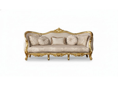 Sofa trzyosobowa 3 miejsce do siedzenia Barokowa sofa rokokowa Sofy Fotel Siedziba Materiałowa kanapa