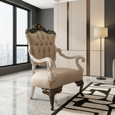 Fotel EarsFotel Design Podkładka Sofa Kanapa Włókienniczy Barokowy Pokój Dzienny Materiał Siedziba