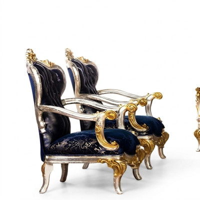 Fotel EarsFotel Design Podkładka Sofa Kanapa Barokowa Siedziba Style 1 miejsce siedzące Włókienniczy