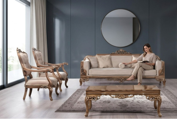 Fotel EarsFotel Sofa Luksusowy Salon Barokowy Relaks Podkładka Design miejsce siedzące Nowość
