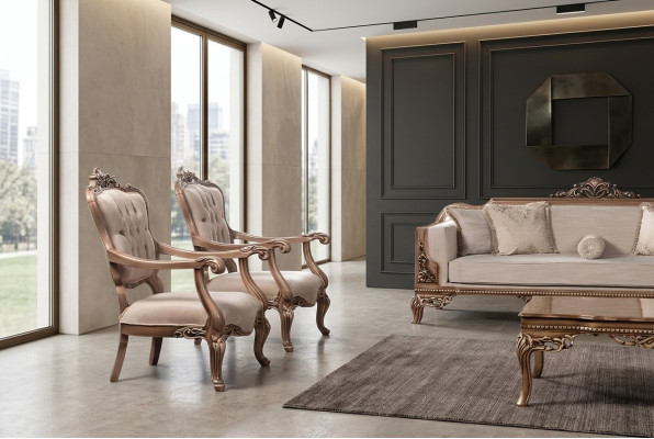 Fotel EarsFotel Sofa Luksusowy Salon Barokowy Relaks Podkładka Design miejsce siedzące Nowość