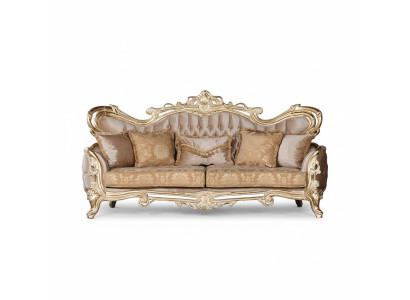 Siedziba Sofa trzyosobowa 3 miejsce do siedzenia Sofa Aksamit Materiał Styl Barok Rokoko Meble Nowy