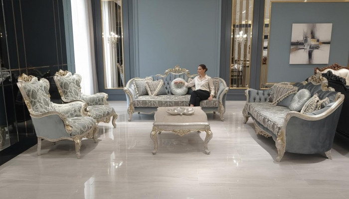 Zestaw sofowy 3+3+1+1 miejsce do siedzenia stolik kawowy Luksusowa Sofa Fotel Sofy Zestaw Materiałów 5-częściowy