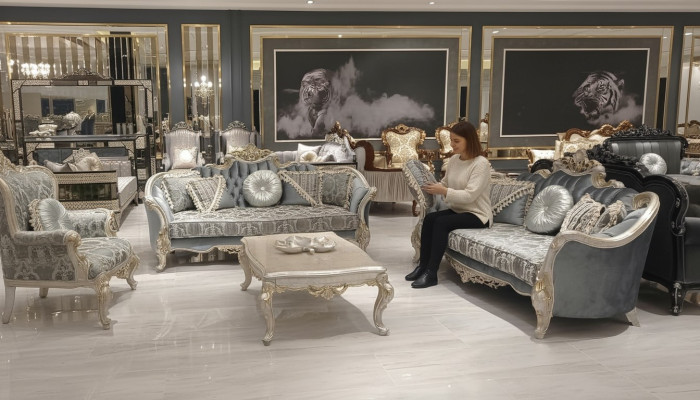 Grupa Zestaw sofowy 3+3 miejsce do siedzenia Luksusowa Sofa Fotel Sofy Materiał Zestaw Klasyczny Nowość