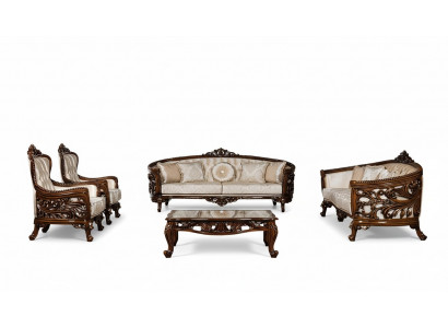 Zestaw sofowy 3+3+1+1 Siedziba stolik kawowy Grupa Sofa Fotel Sofy Materiał Zestaw 5 szt.