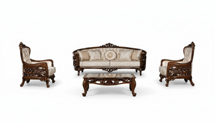 Luksusowy Zestaw sofowy 3+1+1 miejsce do siedzenia stolik kawowy Grupa Sofa Fotel Sofy Materiał Couch