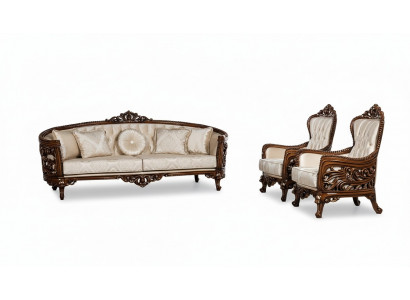 Ustawić Grupa Zestaw sofowy 3+1+1 Siedziba Sofa Fotel Sofy Materiał Salon 3szt