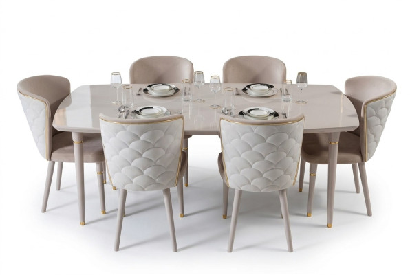 Stół obiadowy Tabela stoły Modern Drewno Ess jadalnia Design Italian Style Nowość
