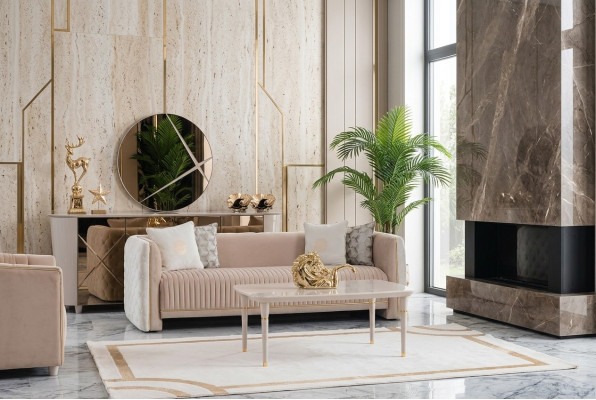 Sofa trzyosobowa Podkładka luksusowa sofa Siedziba sofy Pokój Meble 3er Włochy design