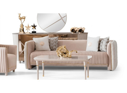 Sofa trzyosobowa Podkładka luksusowa sofa Siedziba sofy Pokój Meble 3er Włochy design