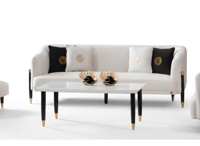 Design Sofa 3 miejsce siedzące Design 210cm Luksusowe Sofy Kanapa 3er Nowa Sofa Tekstylna Meble
