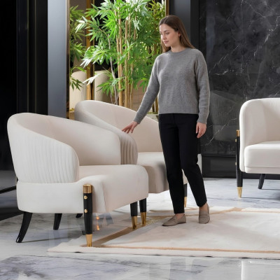 Podkładka Nowoczesny Jednomiejscowy Designerski Szary Relaks Nowy Salon Luksusowy Fotel Hotelowy