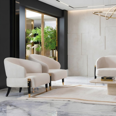 Podkładka Nowoczesny Jednomiejscowy Designerski Szary Relaks Nowy Salon Luksusowy Fotel Hotelowy