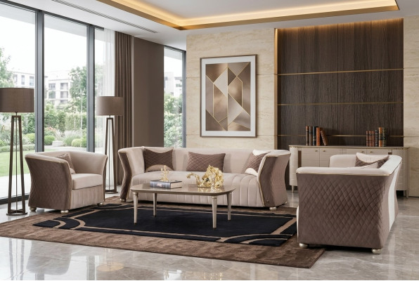 Zestaw kanapowy kanapy trzyosobowe sofa luksusowa 3+3 Siedziba Zestaw sofowy Couch Podkładka