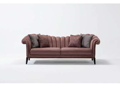 Sofa trzyosobowa luksusowa 3 miejsce do siedzenia Podkładka Sofa Skóra Materiał Włókienniczy Kanapy Nowość