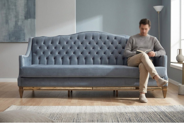 Luksusowe Meble Podkładka Kanapa Drewno Włochy Podkładka Sofa Klasyczne kanapy