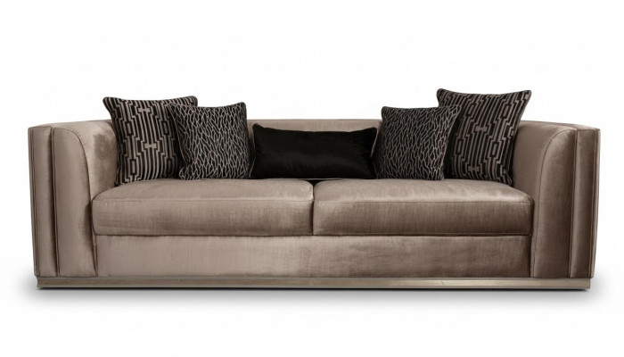 Sofa 3 miejsce do siedzenia Kanapa Drewno Meble Meble do Salonu Sofy Kanapa W Stylu Włoskim