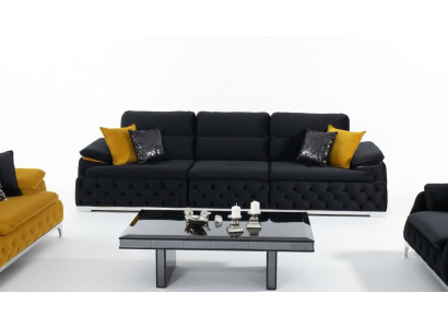 Sofa w stylu włoskim tapicerowana kanapa potrójna 4 miejsce siedzące sofy meble kanapy