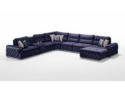 Narożnikowa kanapa Kształt U Chesterfield Sofa Salonowa Meble w stylu włoskim
