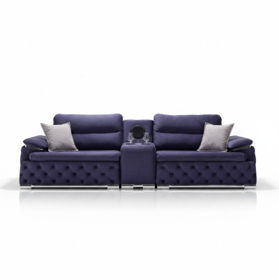 Sofy Chesterfield Kanapy Tapicerka 4 miejsce siedzące Purple Design xxl Duża Sofa Kanapa