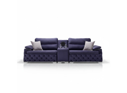 Sofy Chesterfield Kanapy Tapicerka 4 miejsce siedzące Purple Design xxl Duża Sofa Kanapa