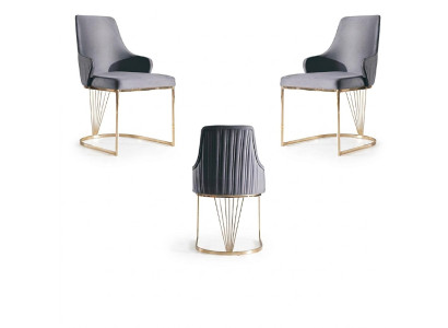 Krzesło 2x Jadalnia Pokój Nowy Krzesła Krzesło Tapicerowane Metal Lounge Design Meble