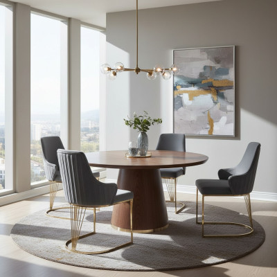 Grupa Set 4x Fotel Krzesło Design Material Podkładka Krzesła Gastro jadalnia