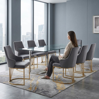 jadalnia Krzesło 8 Zestaw Ustawić Lehn Krzesła Kompletna Grupa Living Room