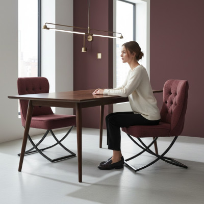 jadalnia Krzesła Ustawić Fotel Design 4x Krzesła Zestaw Grupa Podkładka