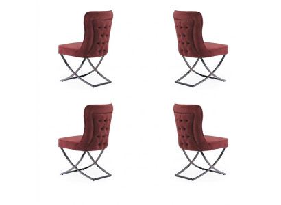 jadalnia Krzesła Ustawić Fotel Design 4x Krzesła Zestaw Grupa Podkładka