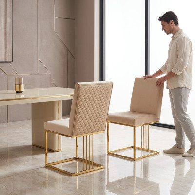Design Fotel Zestaw Podkładek 2x Krzesło 100% Włókienniczy Krzesła Gastro jadalnia