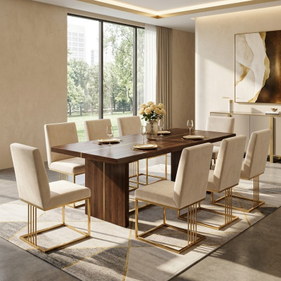 Design 8x Krzesła Grupa Zestaw Podkładka Gastro Nowa jadalnia Krzesło Ustawić Fotel