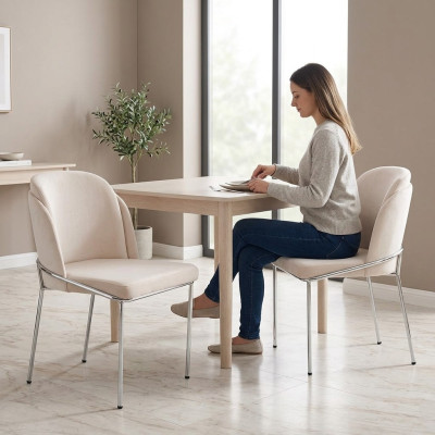 Design jadalnia 2x Krzesła Zestaw Nowy Krzesło Ustawić Fotel Podkładka
