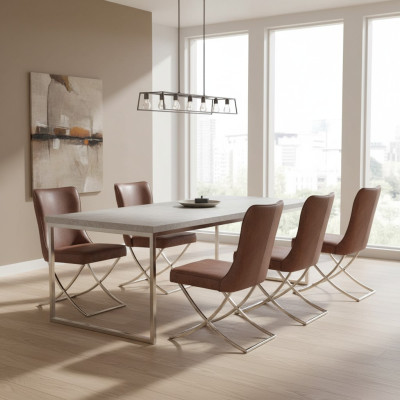 Krzesło 6 Jadalnia Pokój Club Fotel Drewno Lounge Design Meble Krzesło Tapicerowane