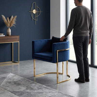 Krzesło 2x Jadalnia Pokój Krzesła Fotel Stal nierdzewna Design Meble Metal Steel