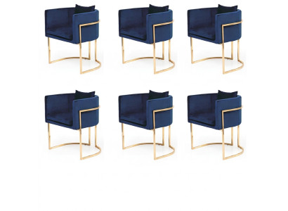 GroupTextil Podkładka Krzesła Gastro jadalnia Material Design Set 6 Krzesło