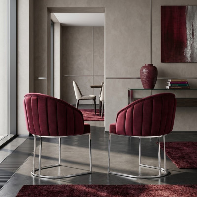 Projektant Metal Material Podkładka Krzesła Gastro jadalnia Modern 2x Fotel