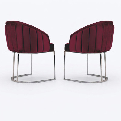 Projektant Metal Material Podkładka Krzesła Gastro jadalnia Modern 2x Fotel