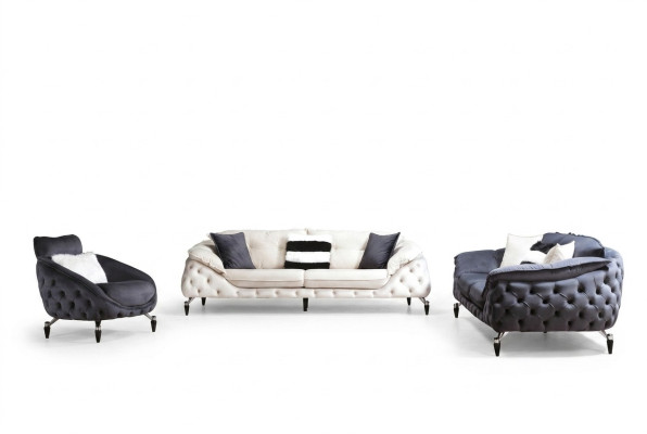 Chesterfield Fotel 1 miejsce siedzące Czarny salon o luksusowym wystroju