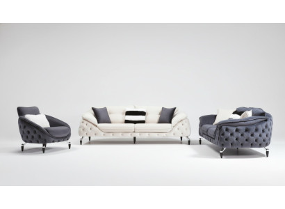Zielona kanapa Chesterfield Materiał Sofa Sofa Meble Luksusowe wyposażenie Sofy Kanapy