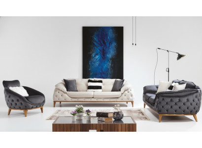 Kanapa Chesterfield Trzyosobowa Podkładka Sofy Włókienniczy Skóra Sofa Kanapy Meble Nowość