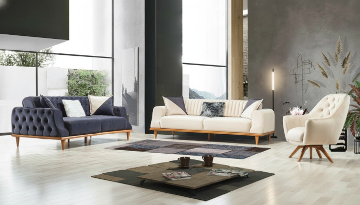 Luksusowy Zestaw sofowy Soft Couch Włókienniczy Materiał Zestaw Sof 331 miejsce do siedzenia Meble