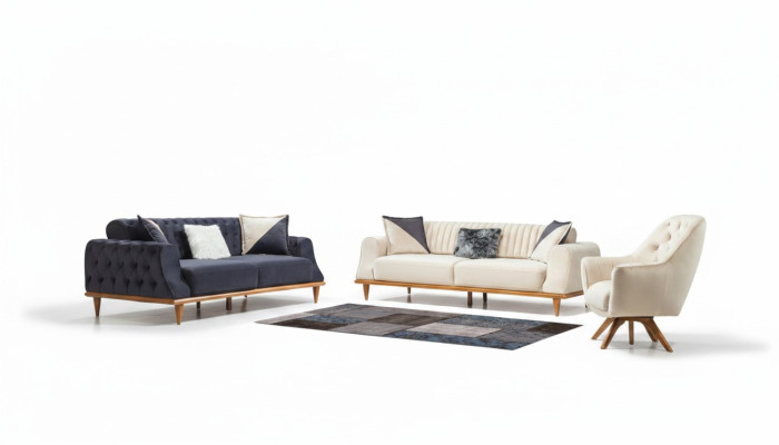 Luksusowy Zestaw sofowy Soft Couch Włókienniczy Materiał Zestaw Sof 331 miejsce do siedzenia Meble