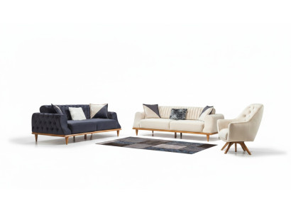 Luksusowy Zestaw sofowy Soft Couch Włókienniczy Materiał Zestaw Sof 331 miejsce do siedzenia Meble