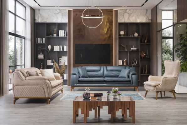 Fotel Beige 1 miejsce siedzące Luksusowy Salon Klasyczny Włoski Design