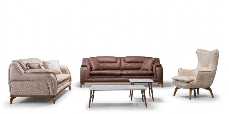 Designerska sofa kanapa Zestaw sofowy 331 miejsce do siedzenia zestaw tapicerski skórzana sofa kanapy