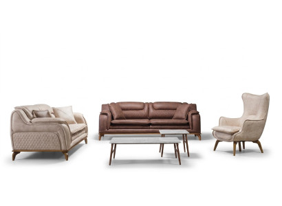 Designerska sofa kanapa Zestaw sofowy 331 miejsce do siedzenia zestaw tapicerski skórzana sofa kanapy