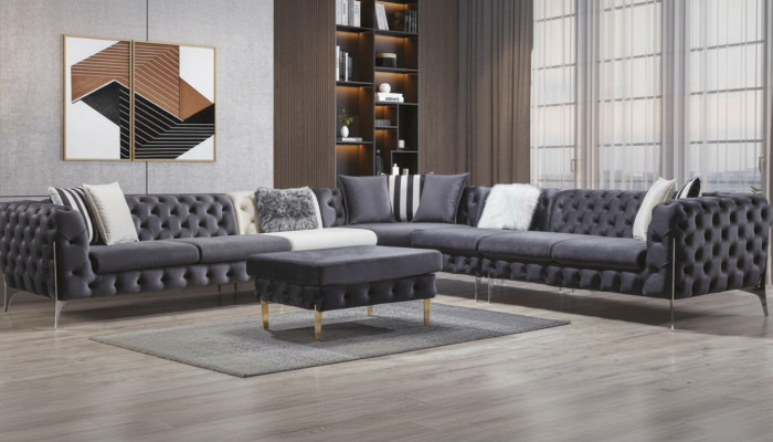 Sofa Narożnikowa kanapa Podkładka Narożne sofy Kanapy Chesterfield Meble