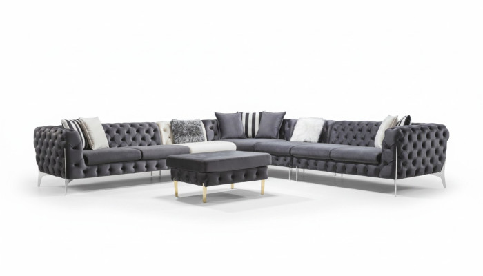 Sofa Narożnikowa kanapa Podkładka Narożne sofy Kanapy Chesterfield Meble